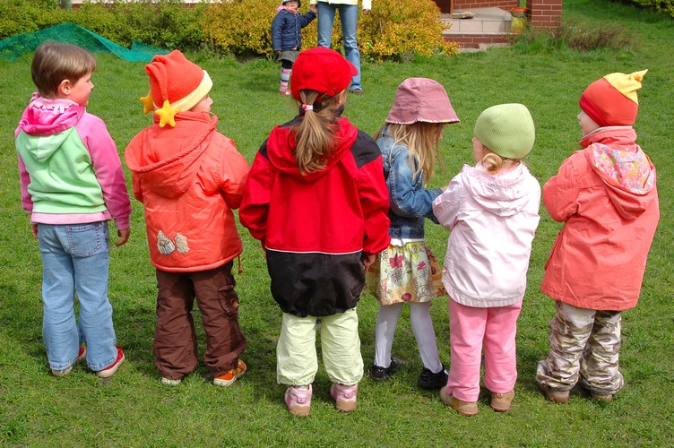 preschool children playing