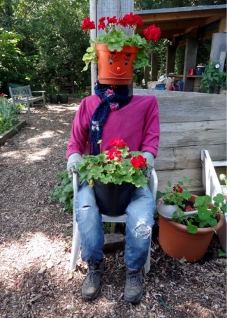 Tinsley Allotment's Scarecrow, Shortlisted in the 2018 Cultivation Street Competition in Communities and Calliope Colour My Life