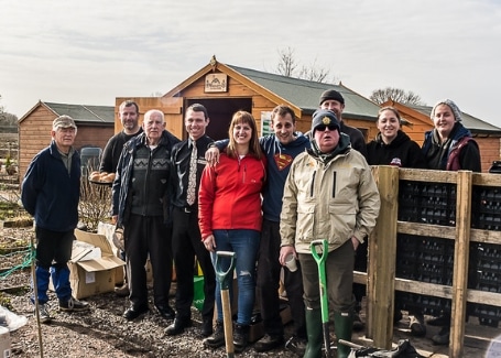 Shoulder to Soldier Volunteers in the Cultivation Street Community Garden