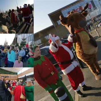 Cultivation Street ambassador, Dobbies Georgina Isherwood's Christmas event of Santa's arrival