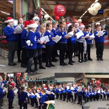 Cultivation Street ambassador, Dobbies Georgina Isherwood's Christmas event with a local school choir performing