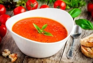 Cultivation Street recipe for tomato & basil soup from homegrown tomatoes in your school or community garden or allotment