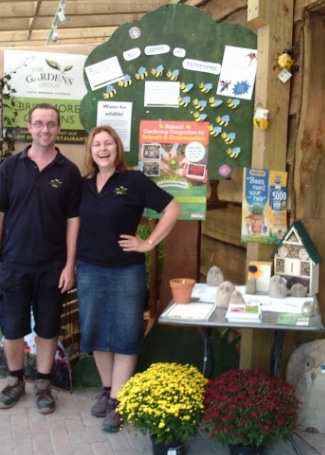 Cultivation Street Ambassador Andrew Wright with his colleage at the Gardens Group Yeovil garden centre