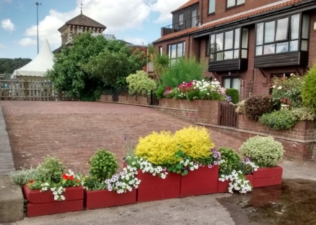 Bristol Waterfront front gardens, shortlisted in Cultivation Street's 2018 competition