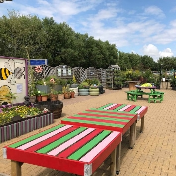 Planters in Little Seedlings Community Garden, shortlisted in Cultivation Street's competition