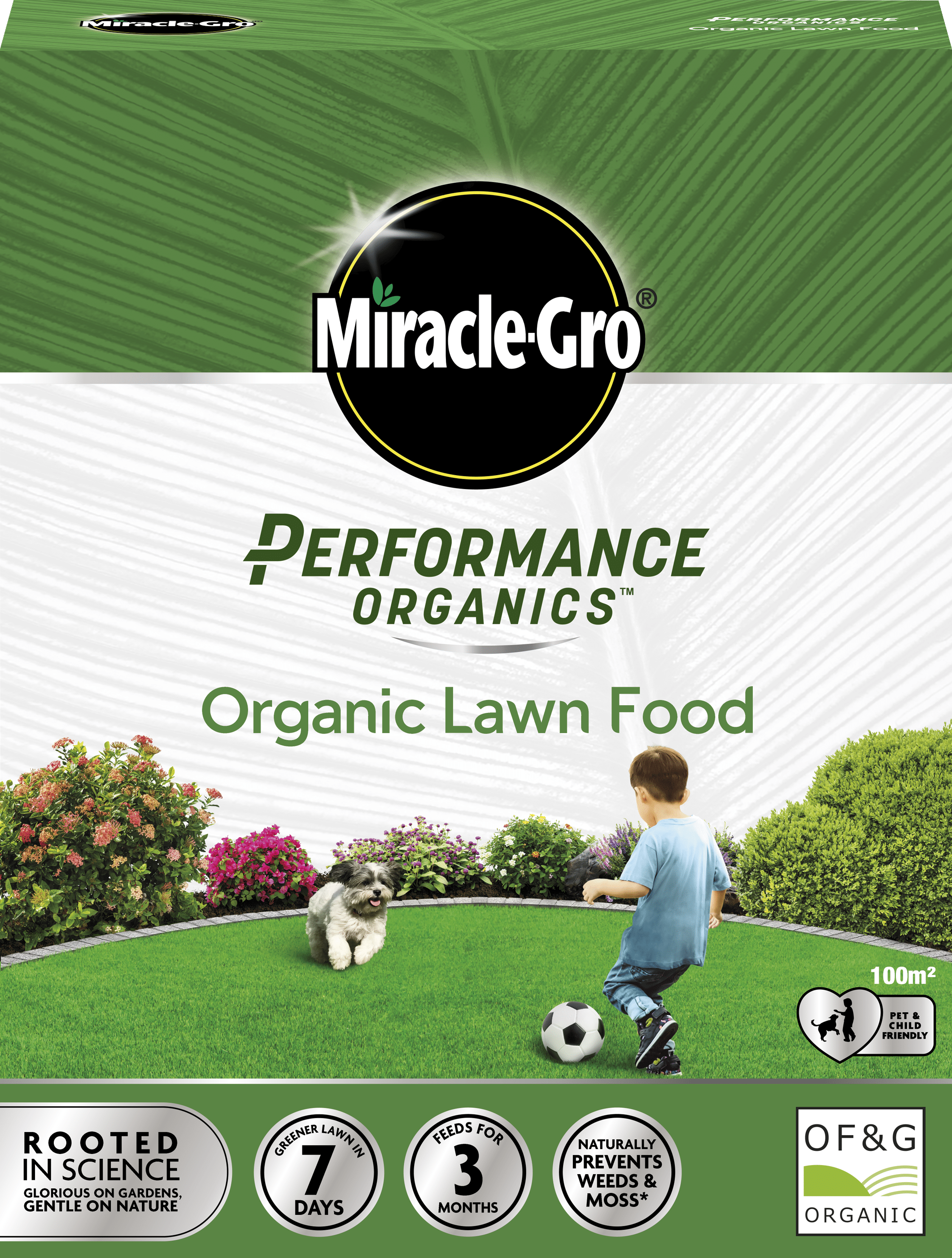 Miracle-Gro Performance Organics Lawn Food 100m 119915_119930 C