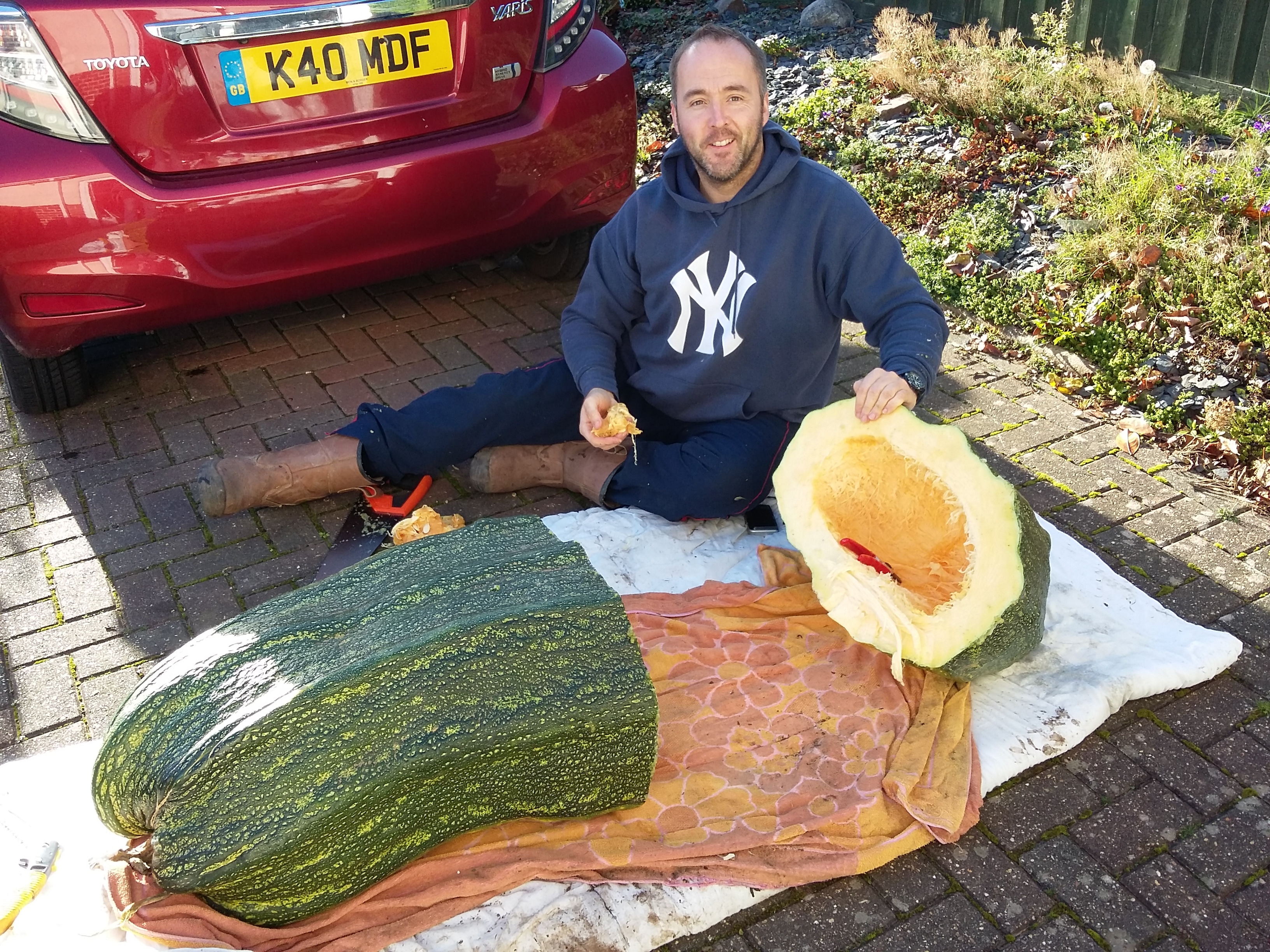 kevin and 149lb zuchinni