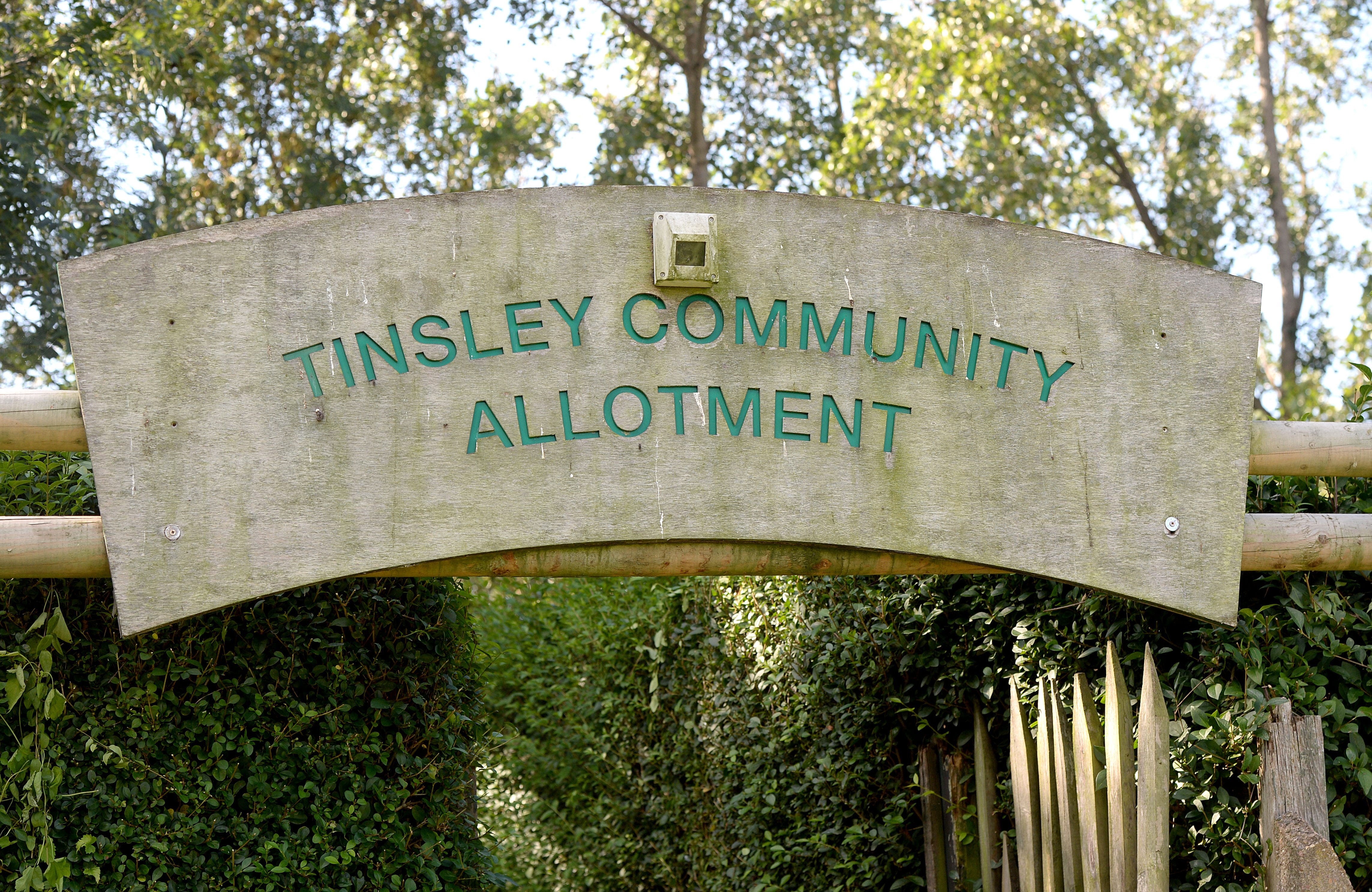 The Tinsley Community Allotment in Sheffield, South Yorkshire, which has won a 'Cultivation Street' award - a competition run by celebrity gardener, David Domoney.