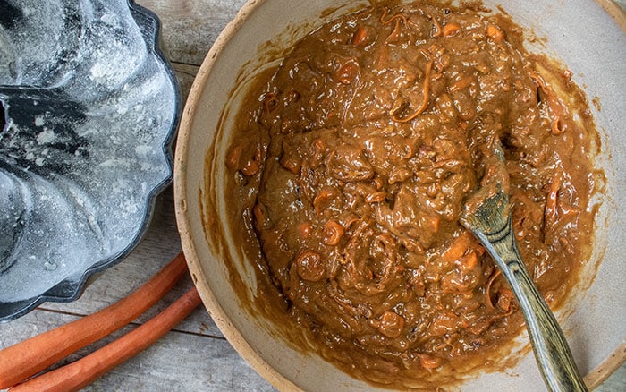 carrot cake batter