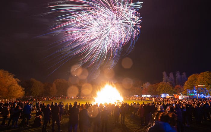 Fireworks at bonfire night